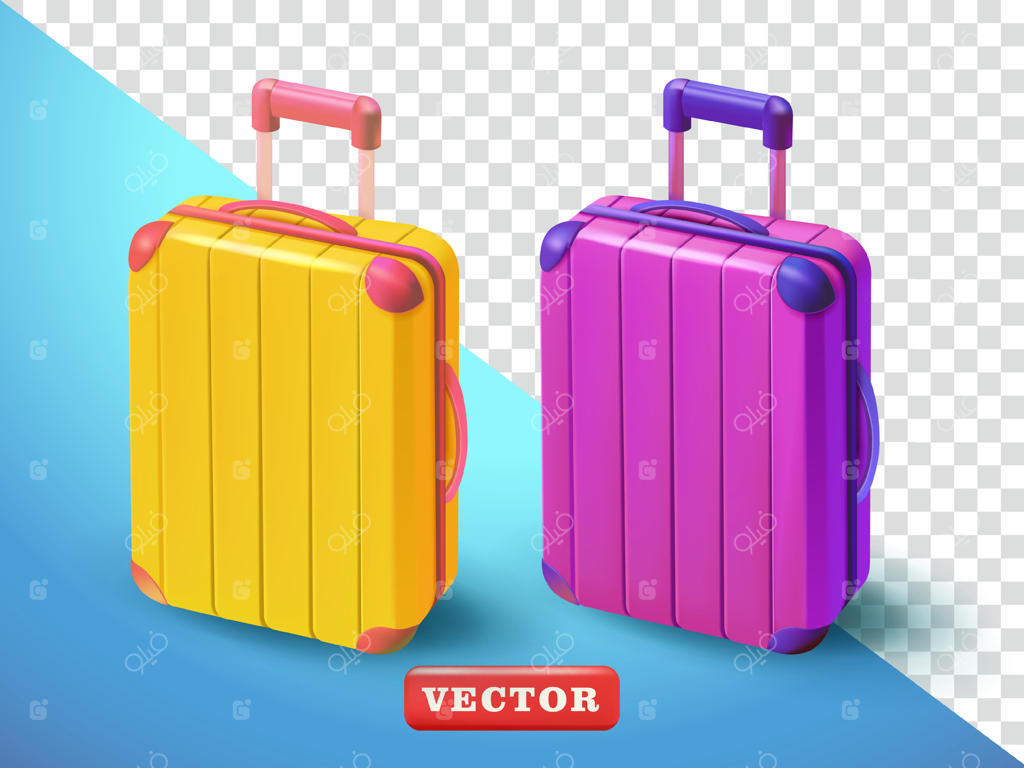 چمدان سه‌بعدی: مناسب برای تبلیغات، تعطیلات و عناصر طراحی