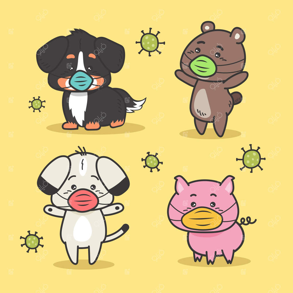 حیوانات بامزه در دوران کرونا