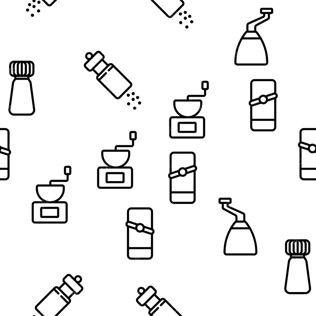 الگوی یکپارچه فلفل و نمک‌پاش