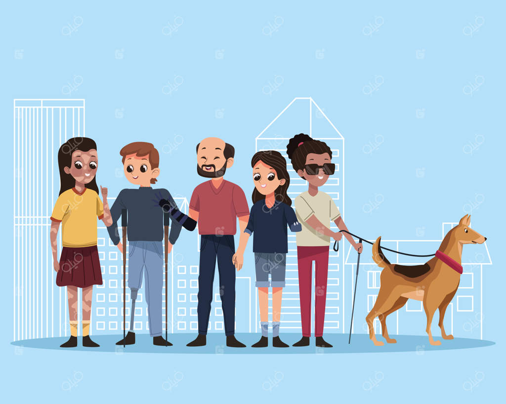 پنج فرد دارای معلولیت