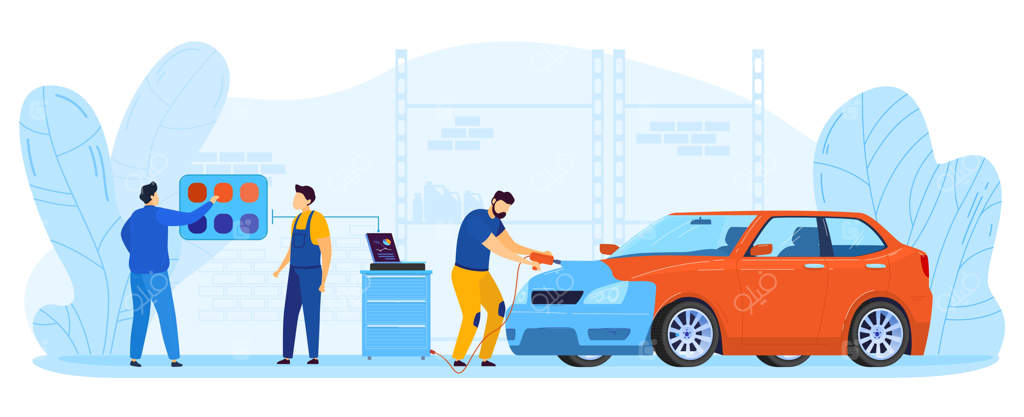 تصویرسازی تعمیر خودرو