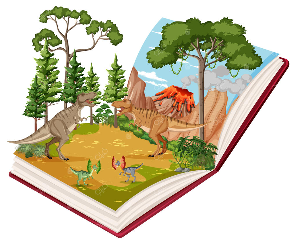 کتابی با صحنه نبرد تیرکس