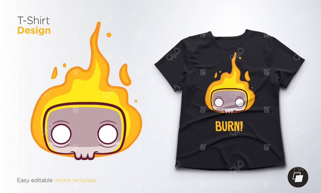 طراحی اسکلت خنده‌دار برای تی‌شرت‌ها