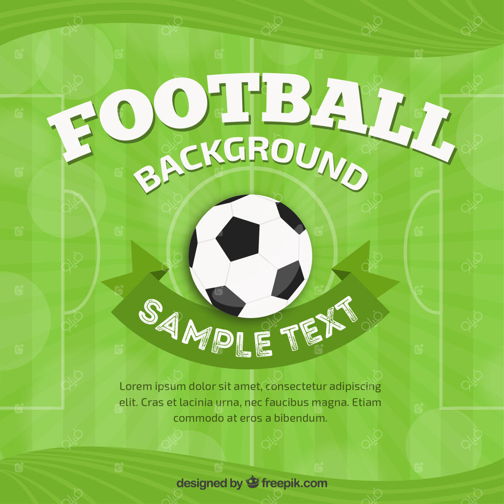 پس‌زمینه سبز فوتبال