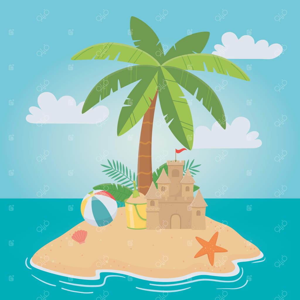 مجموعه آیکون‌های تابستان و تعطیلات