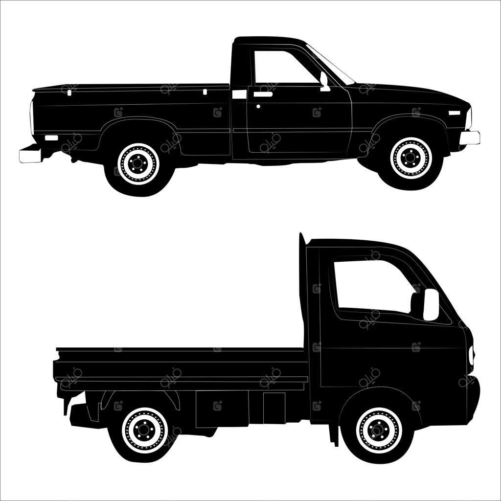 طراحی وکتوری سیلوئت خودروها - جلد 10