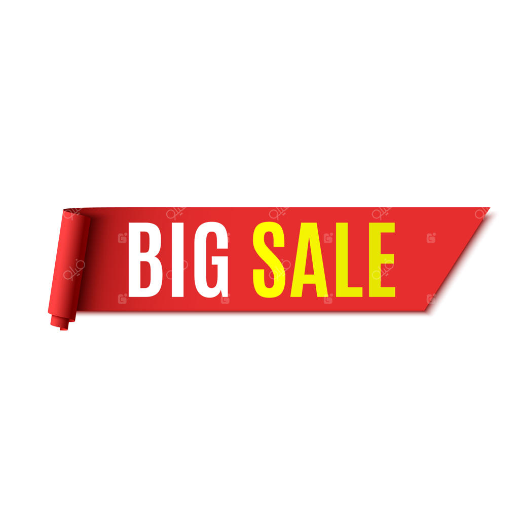 بنر فروش ویژه. روبان قرمز.