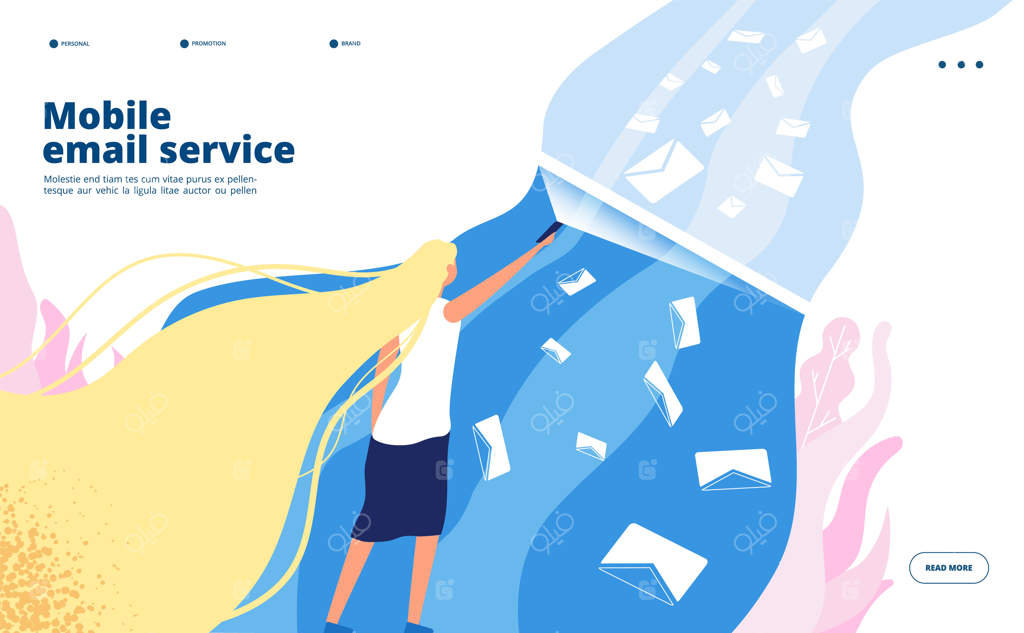 خدمات ایمیل موبایل: بررسی صندوق ورودی، فیلتر هرزنامه، حفاظت در برابر ویروس و بازاریابی ایمیلی مطمئن