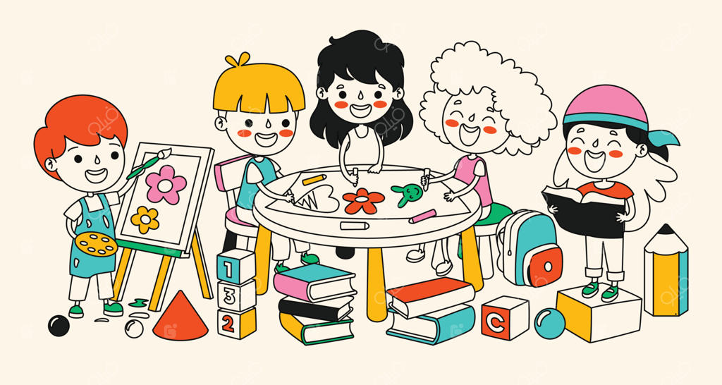 طراحی خطی کارتونی دستی