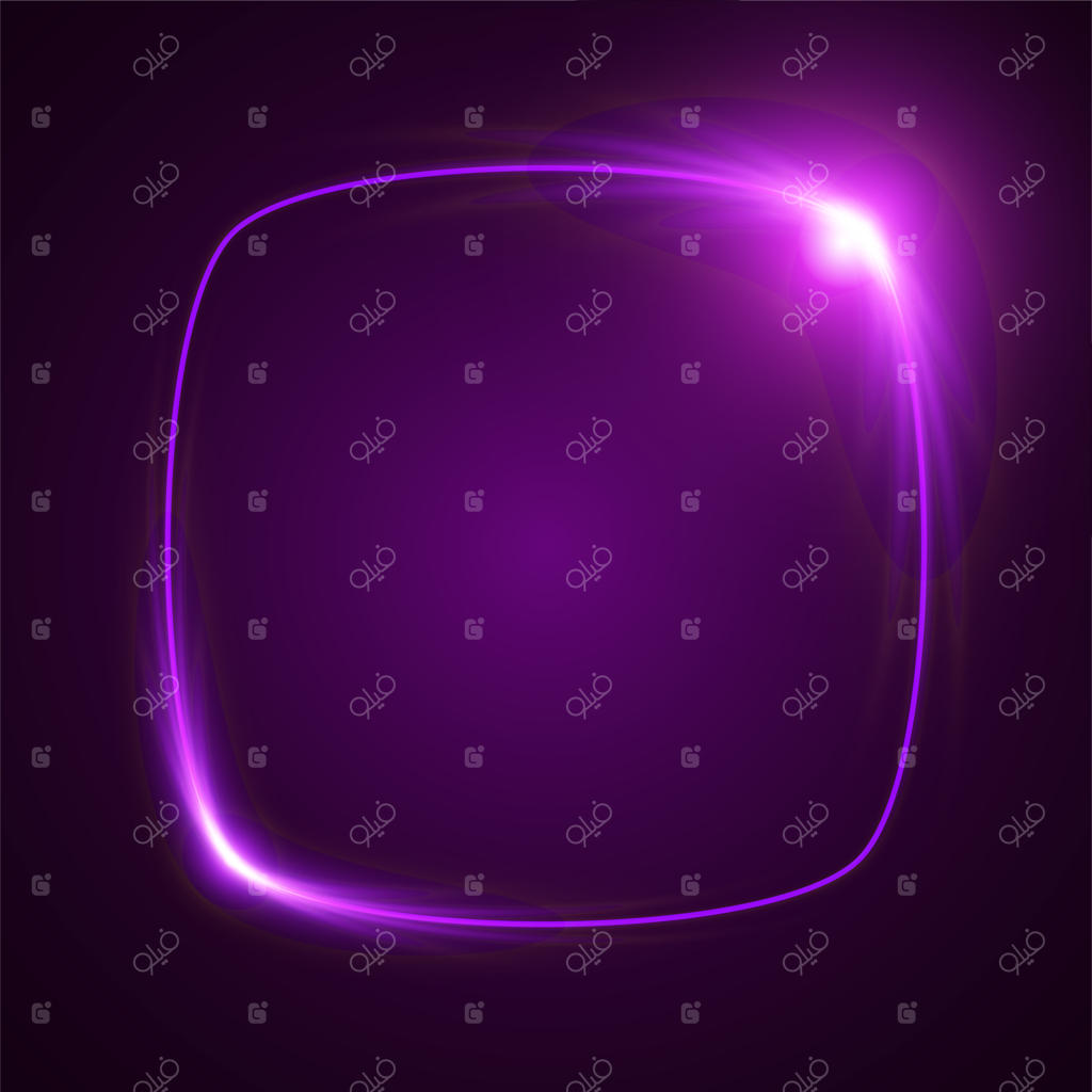 طراحی بنر با خطوط درخشان