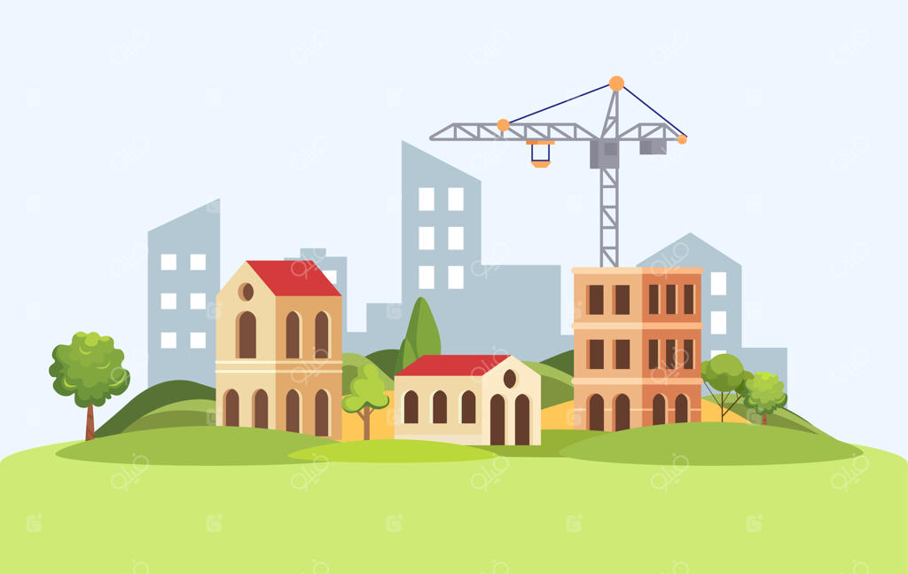 فرآیند ساخت ویلا و استفاده از ماشین‌آلات ساختمانی