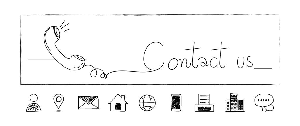 طرح دستی تماس با ما