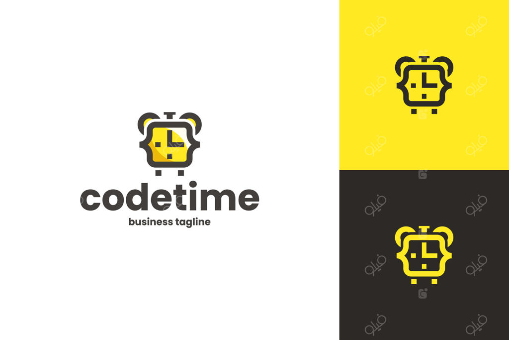 طراحی لوگو برای زمان کدنویسی