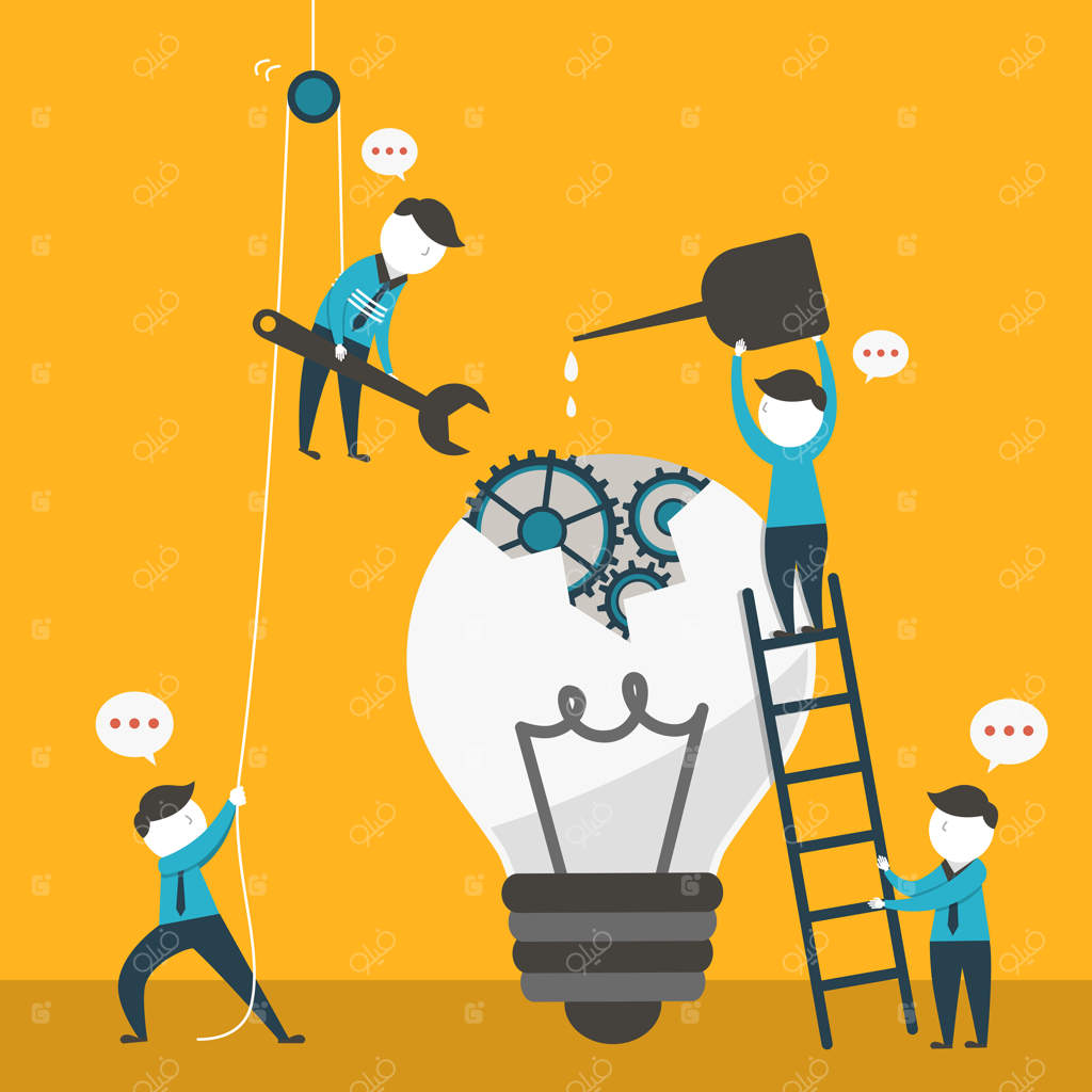 مفهوم طراحی تخت برای همکاری تیمی