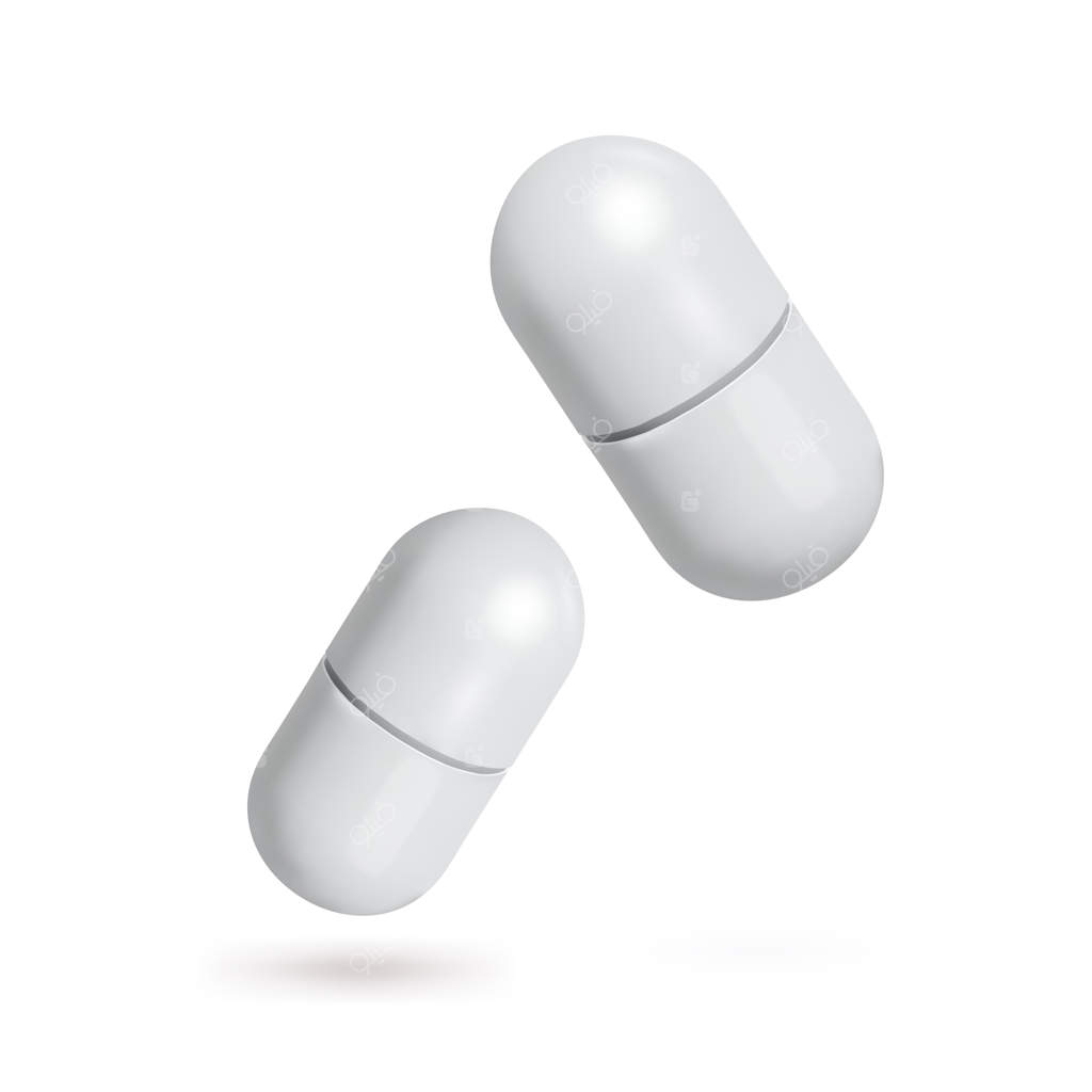 طرح کپسول‌های سفید - آماده برای طراحی شما، تصویر وکتور