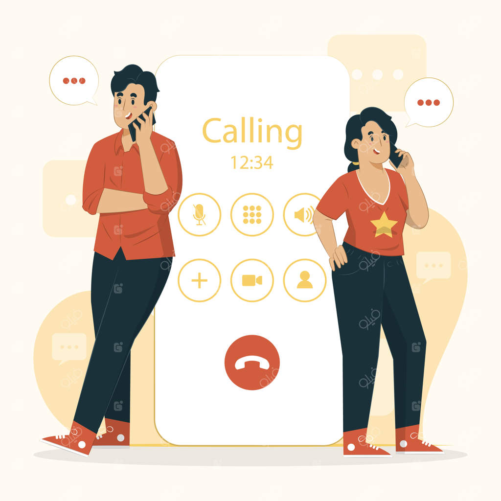 تصویرسازی مفهوم تماس