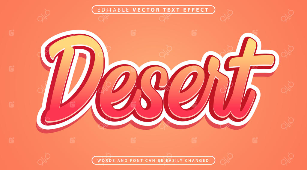 سبک افکت متنی کاملاً قابل ویرایش