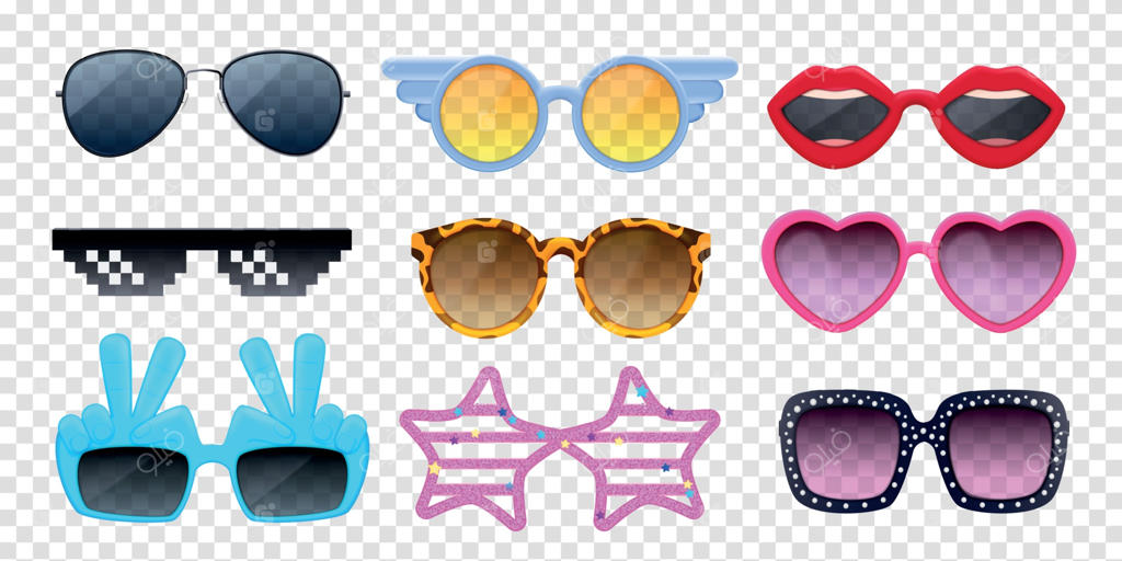 مجموعه عینک آفتابی واقعی