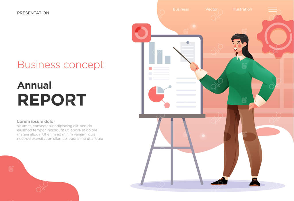 قالب‌های اسلاید ارائه یا صفحات فرود برای وب‌سایت‌ها یا اپلیکیشن‌ها: مفاهیم تصویری کسب و کار