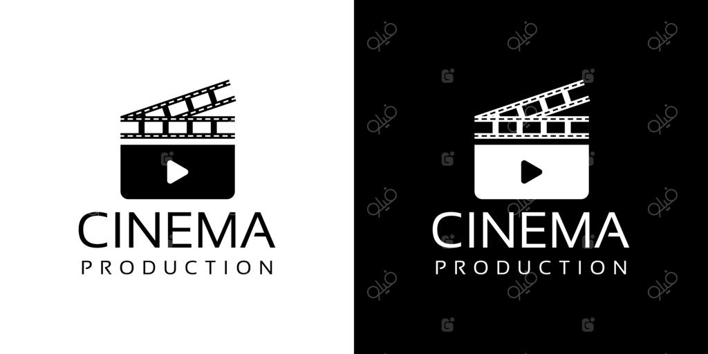 طراحی لوگوی سینمایی با استفاده از کلاکت و نوار فیلم