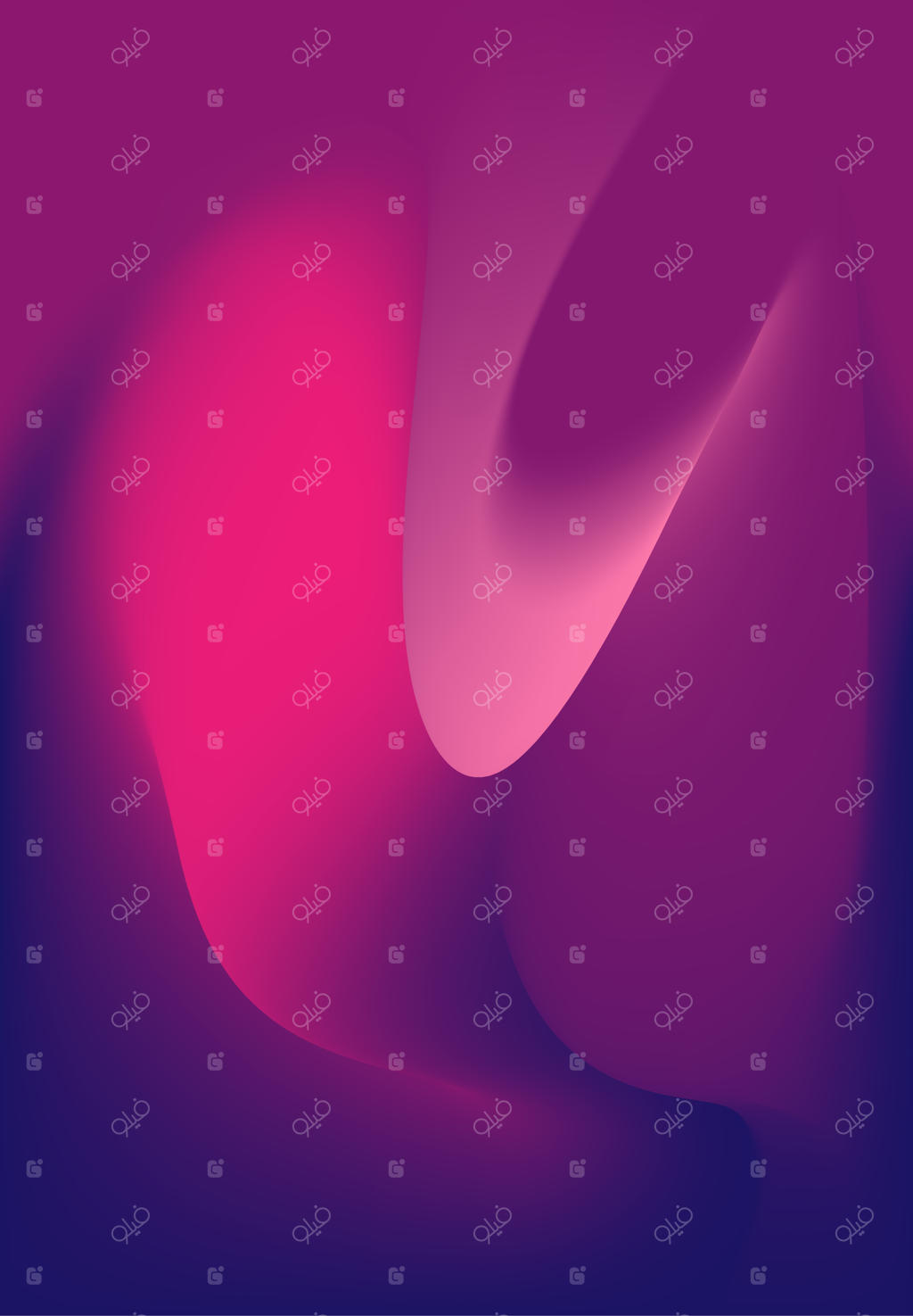 پس‌زمینه گرادیان زرشکی و آبی تیره با طرح موج‌دار