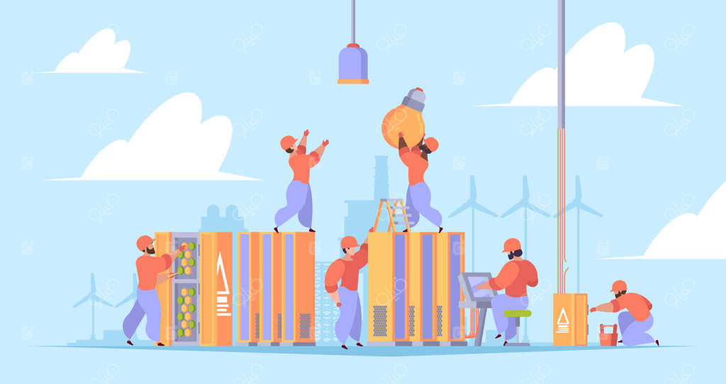 کارگران نصب برق: برق‌کاران فرآیندهای تعمیرات مهندسی، شغل دشوار و پردردسر