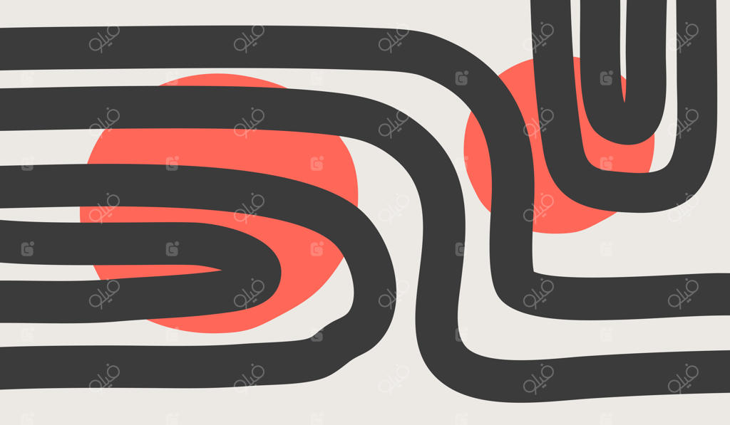 زمینه‌ای با اشکال انتزاعی و مینیمال