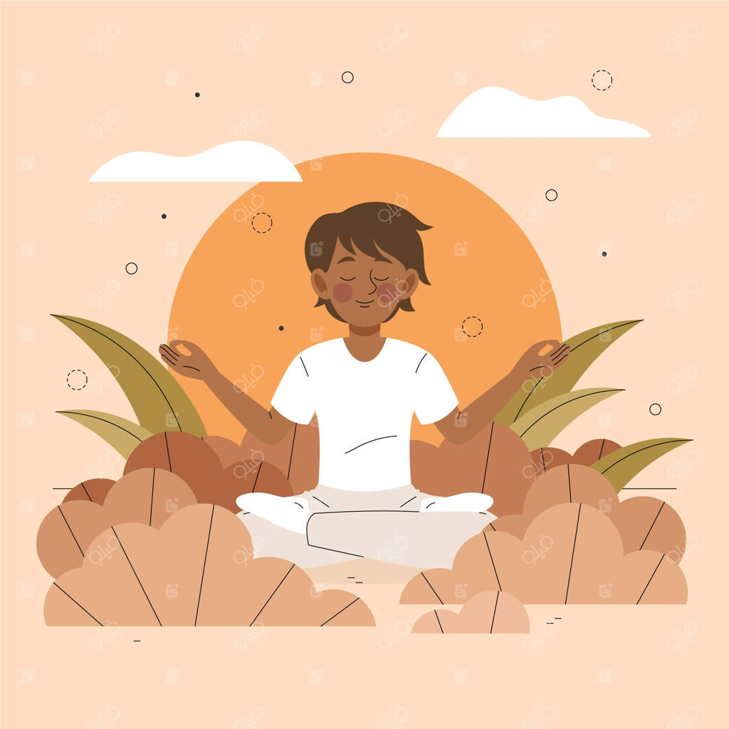 مفهوم تصویری مدیتیشن