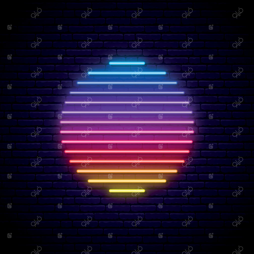 تابلوی نئون خورشید