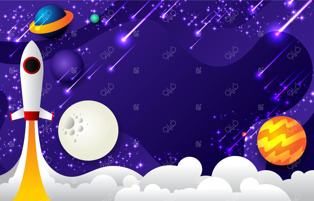 پس‌زمینه فضایی بامزه و مدرن