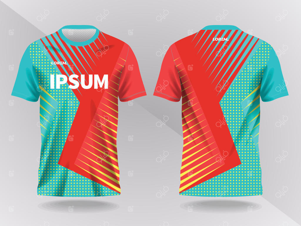 طراحی هیجان‌انگیز تیشرت گرافیکی برای ورزشکاران و تیم‌ها Pro Vector