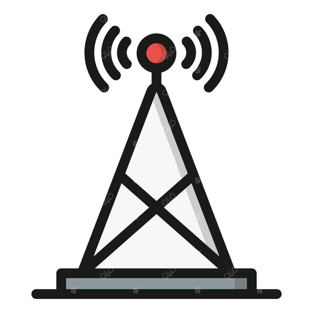 طراحی و تصویرسازی وکتور آیکون آنتن