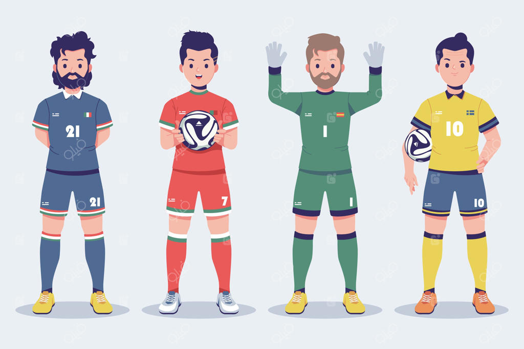 مجموعه شخصیت‌های بازیکنان فوتبال یورو ۲۰۲۰