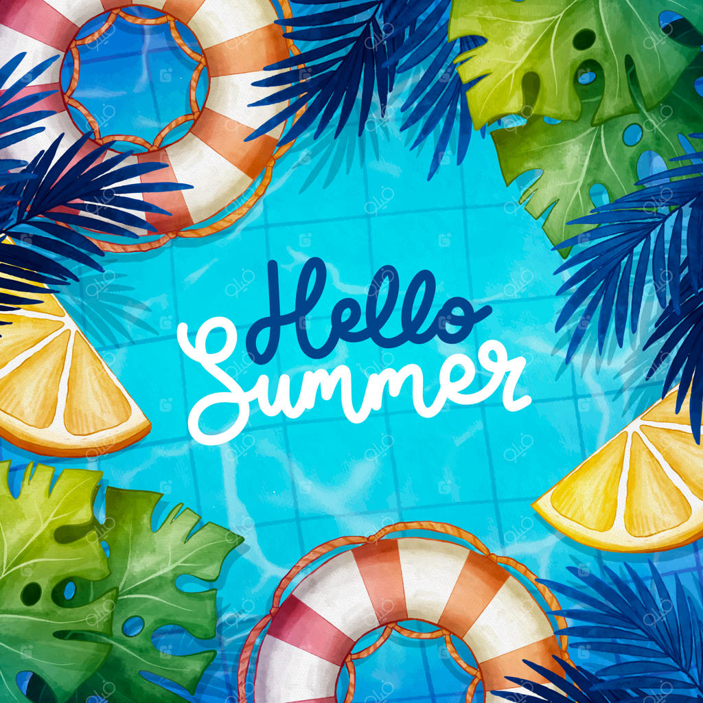 تصویرسازی آبرنگی تابستانی