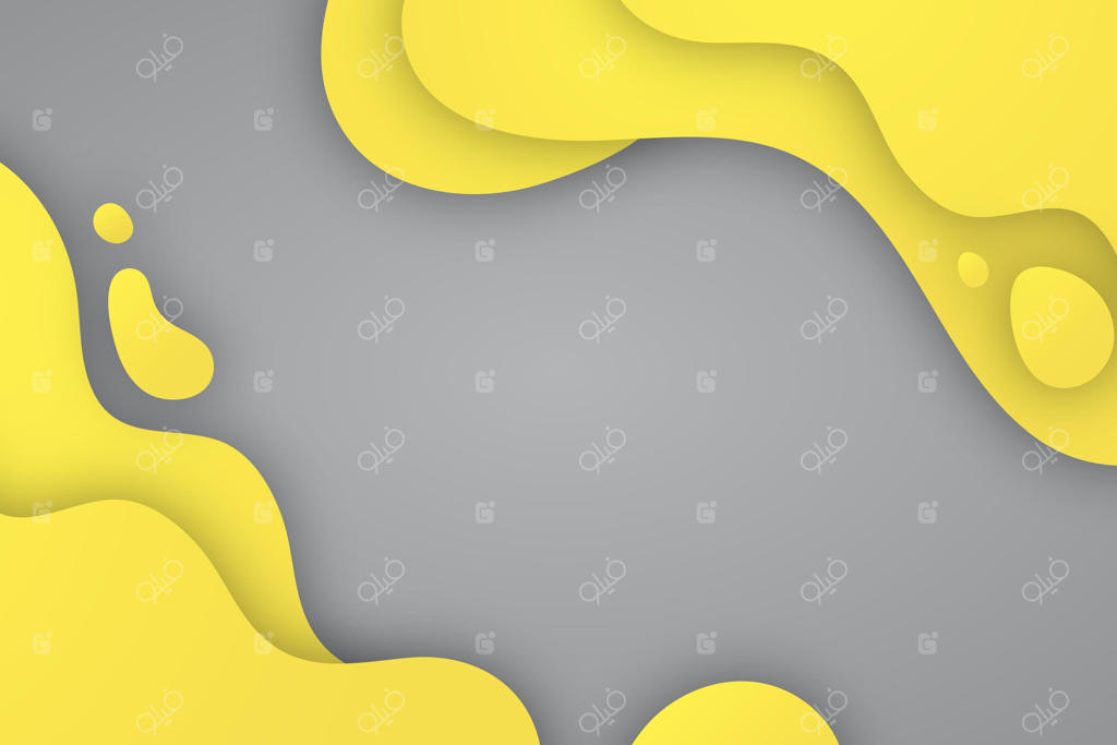 پس‌زمینه کاغذی زرد و خاکستری با فضای خالی