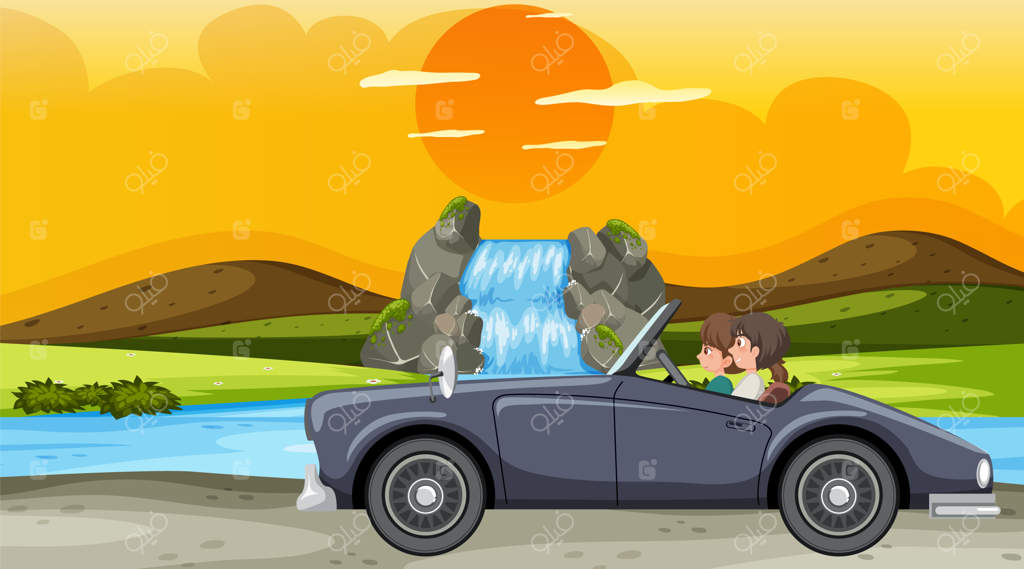 ماشین کلاسیک برای سفر جاده‌ای در تعطیلات