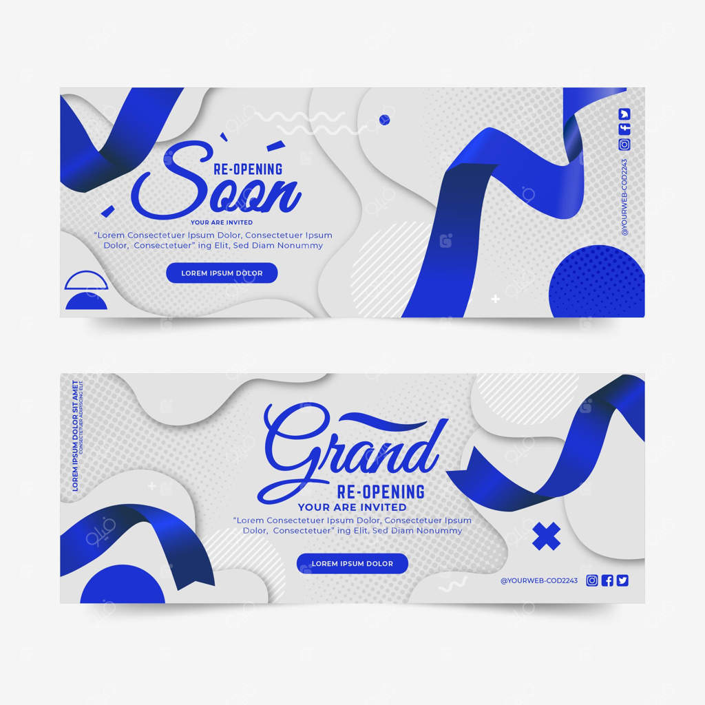 بنر افتتاحیه بزرگ