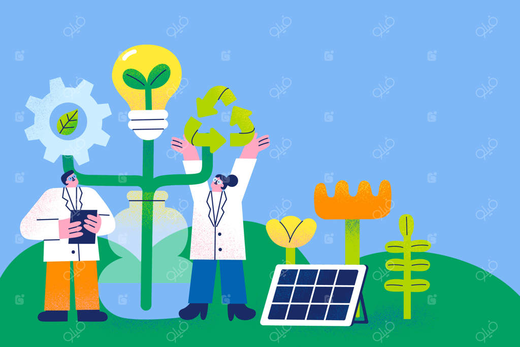 زمینه فناوری سبز با طراحی دستی