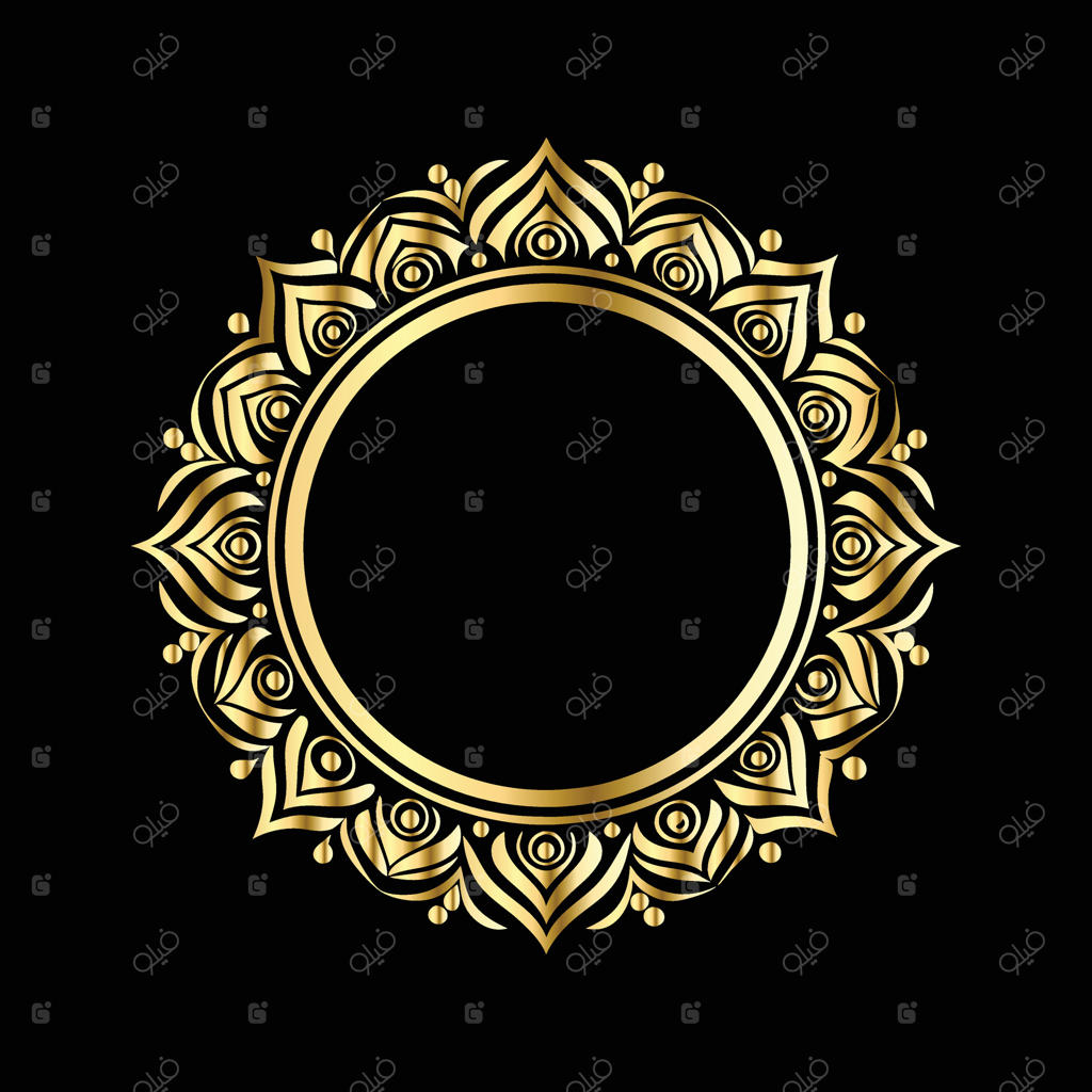 طرح زیبا و طلایی قاب دکوراتیو برای کاربردهای متنوع - وکتور حرفه‌ای
