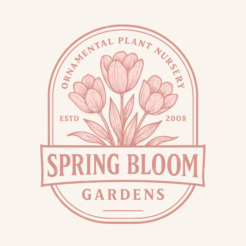 نقاشی باغ گل بهاری شیک با قاب تزئینی