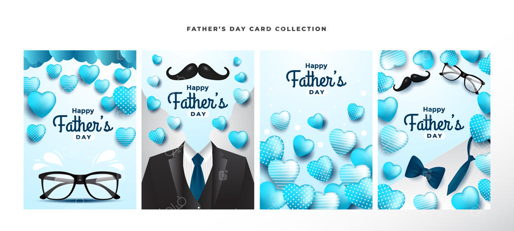 یک مجموعه دو کارت که می‌گویند روز پدر مبارک.