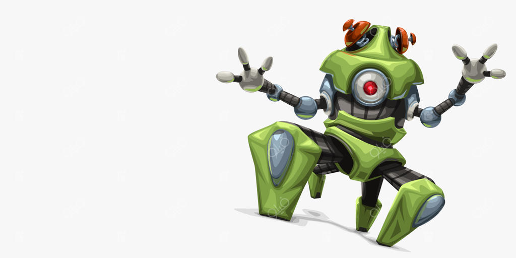 ربات سبز مدرن چهارپا