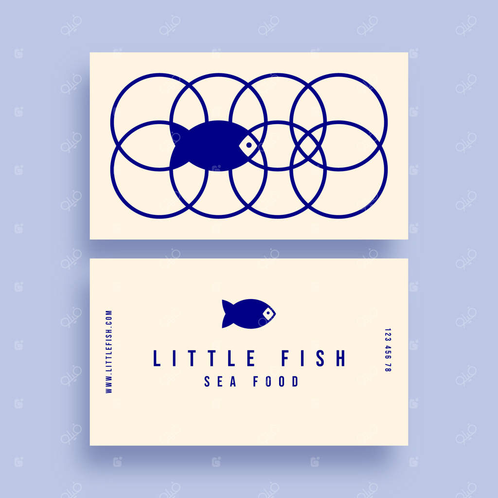 کارت ویزیت مینیمالیستی دست‌ساز