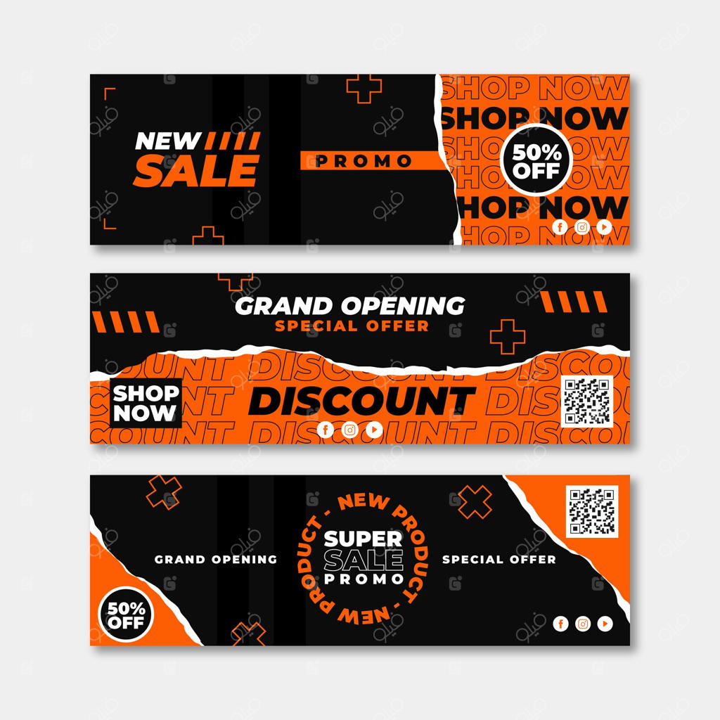 طراحی بنر افتتاحیه بزرگ