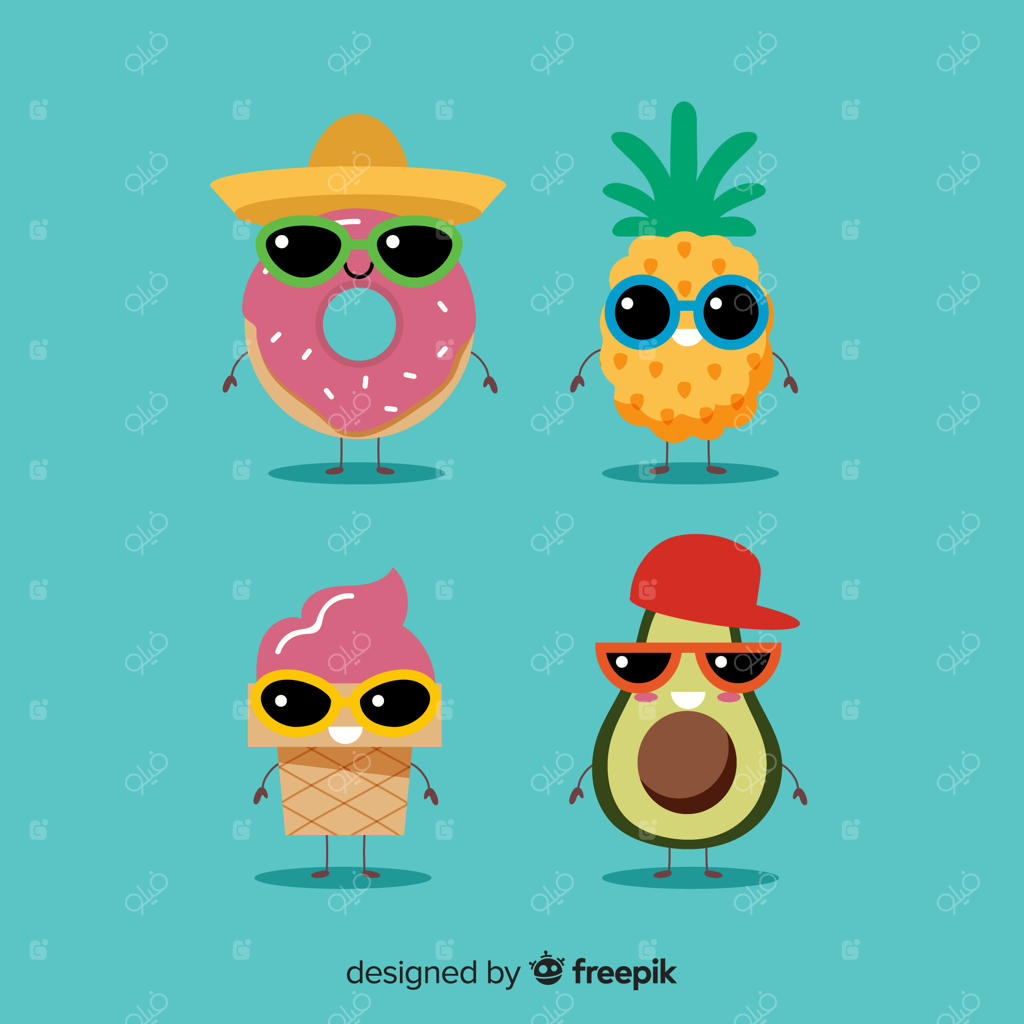 مجموعه‌ای از شخصیت‌های جذاب و بانمک تابستانی