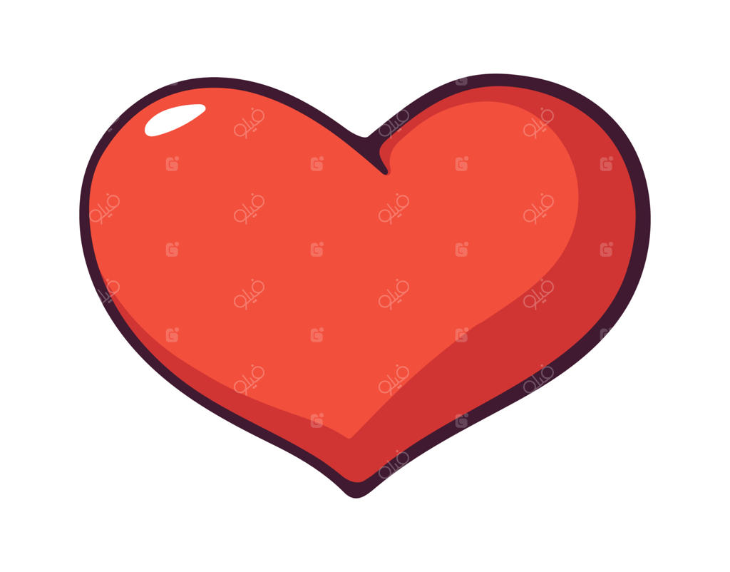 تصویر کارتونی قلب