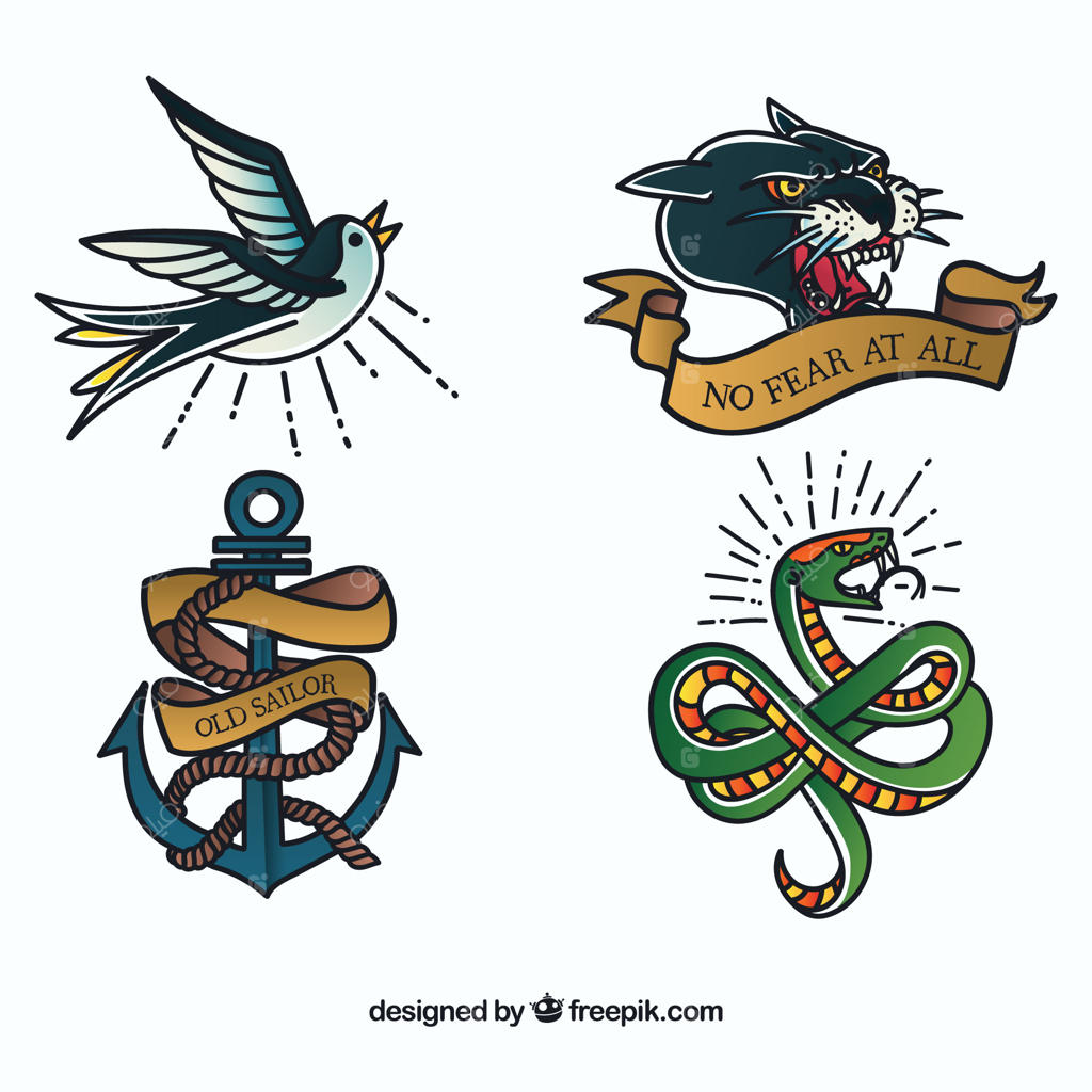 مجموعه تتو حیوانات سبک قدیمی