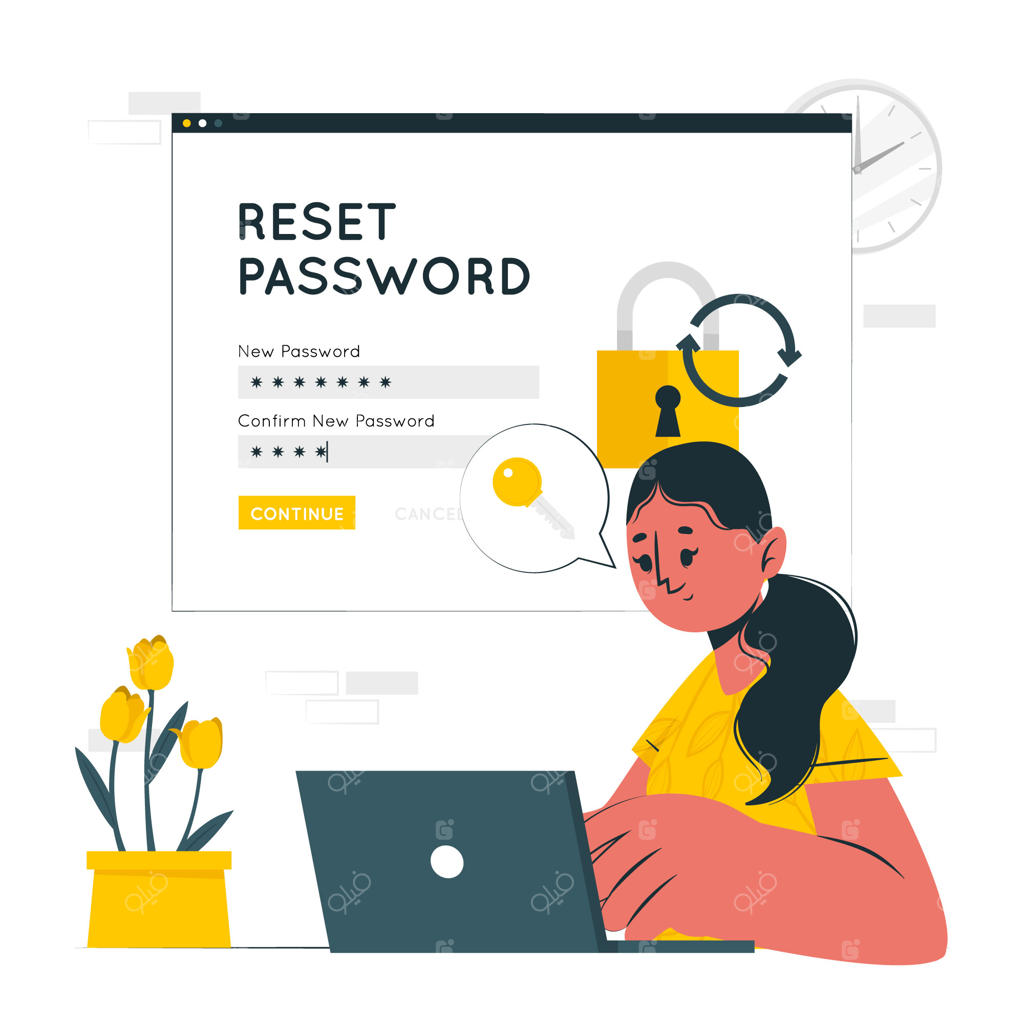 تصویر مفهومی بازیابی رمز عبور