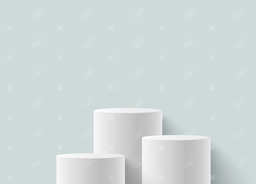 سکوی نمایش استوانه‌ای و پودیوم گرد