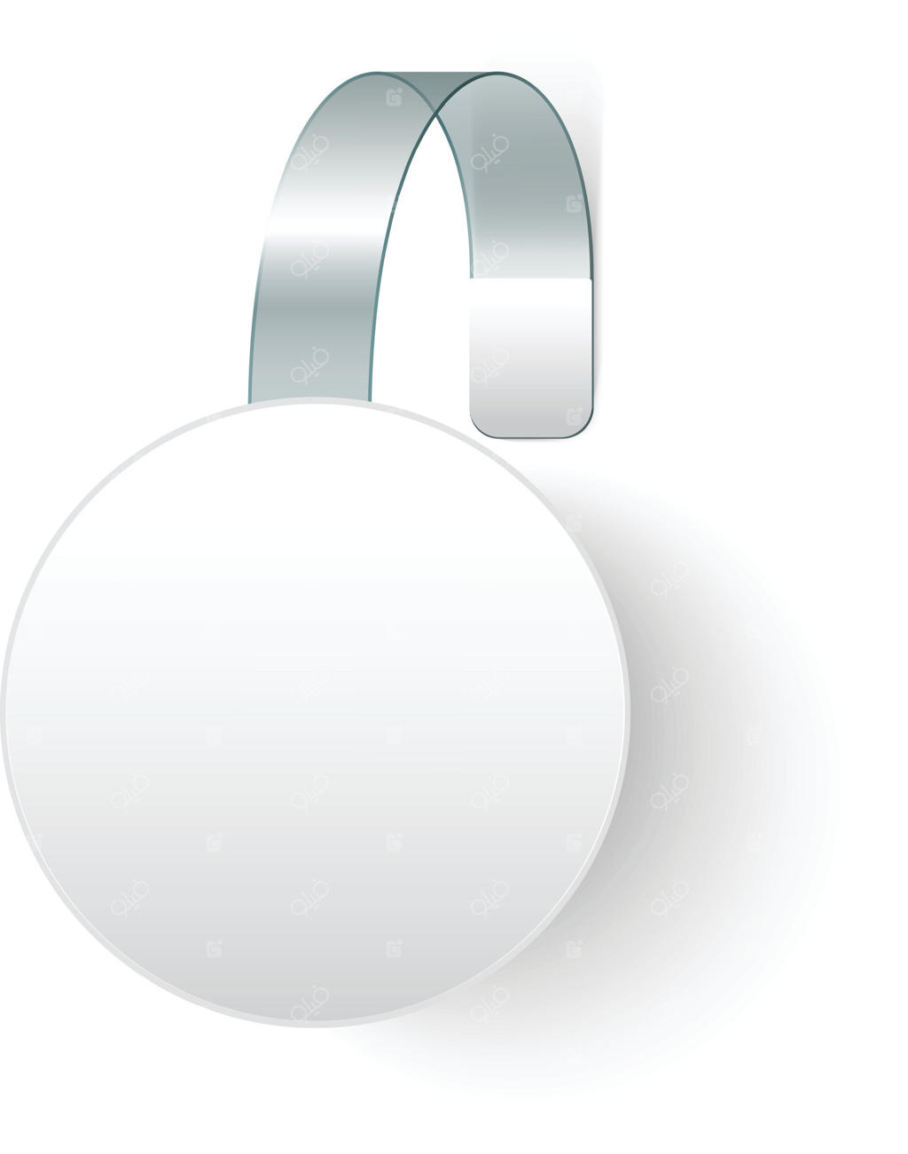 تابلوی گرد و خالی به نوار پلاستیکی شفافی متصل است و آماده دریافت پیام شماست.